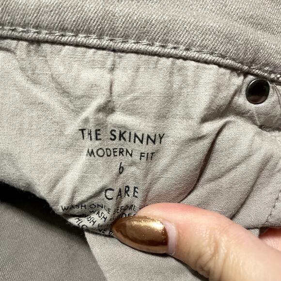 Ann Taylor The Skinny Modern Fit Stretch Pants Taupe‎ Muted Mauve - Size 6 - Picture 4 of 8